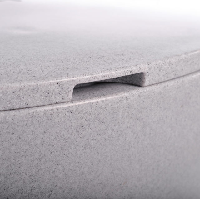 Detail ochranného víka BUDCOVER